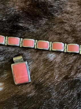 Bracelet with matching pendant
